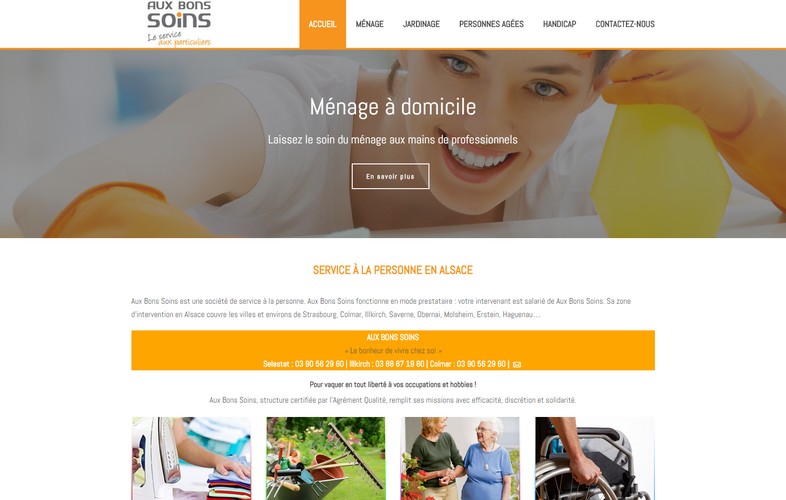 site internet Aux Bons Soins